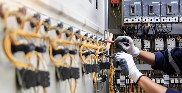 Professional Electrician technician working in Groveton, VA